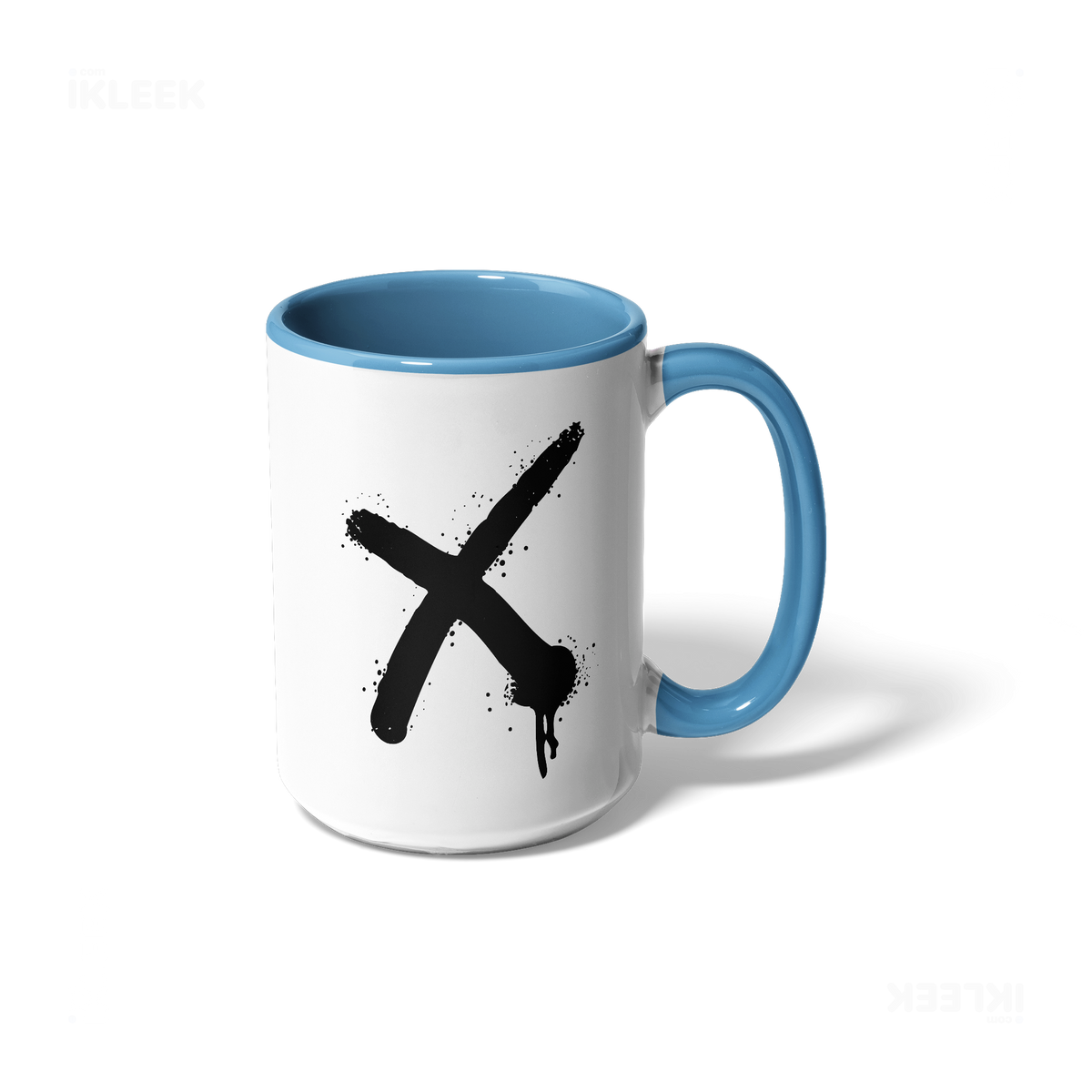CrossMark Ceramic Mug 01 White Lightblue