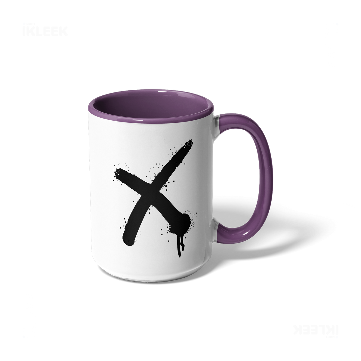 CrossMark Ceramic Mug 01 White Purple