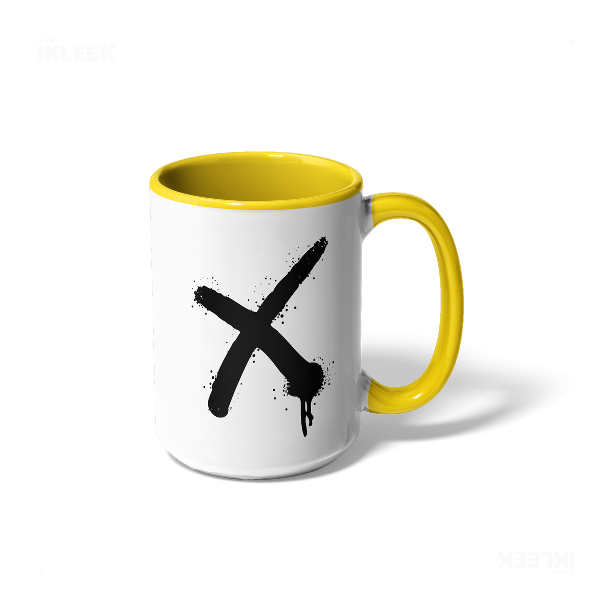 CrossMark Ceramic Mug 01 White Yellow