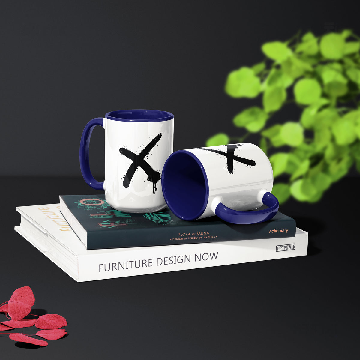 CrossMark Ceramic Mug 02 White Navy