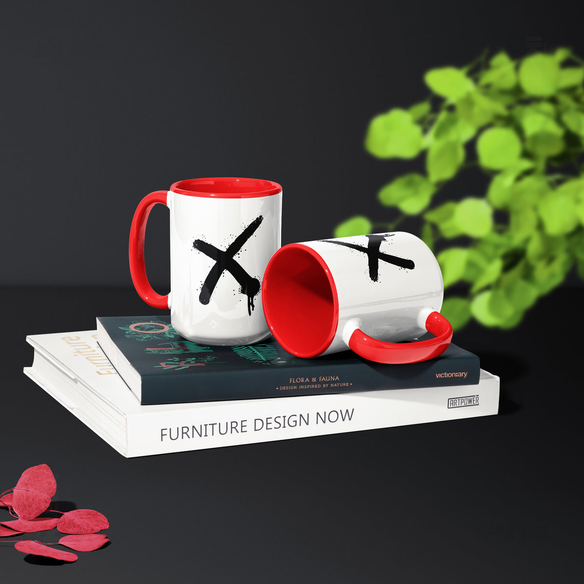 CrossMark Ceramic Mug 02 White Red