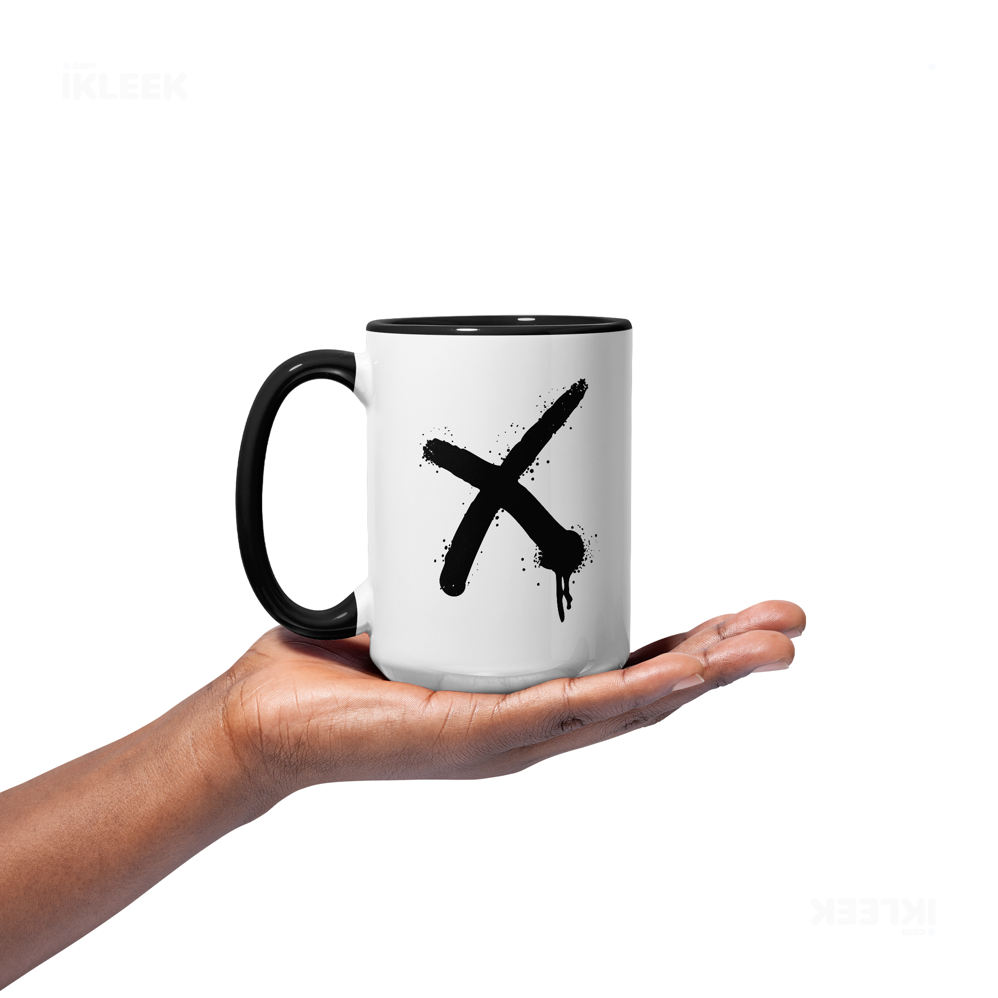 CrossMark Ceramic Mug 03 White Black