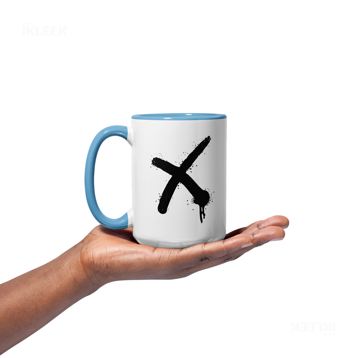 CrossMark Ceramic Mug 03 White Lightblue