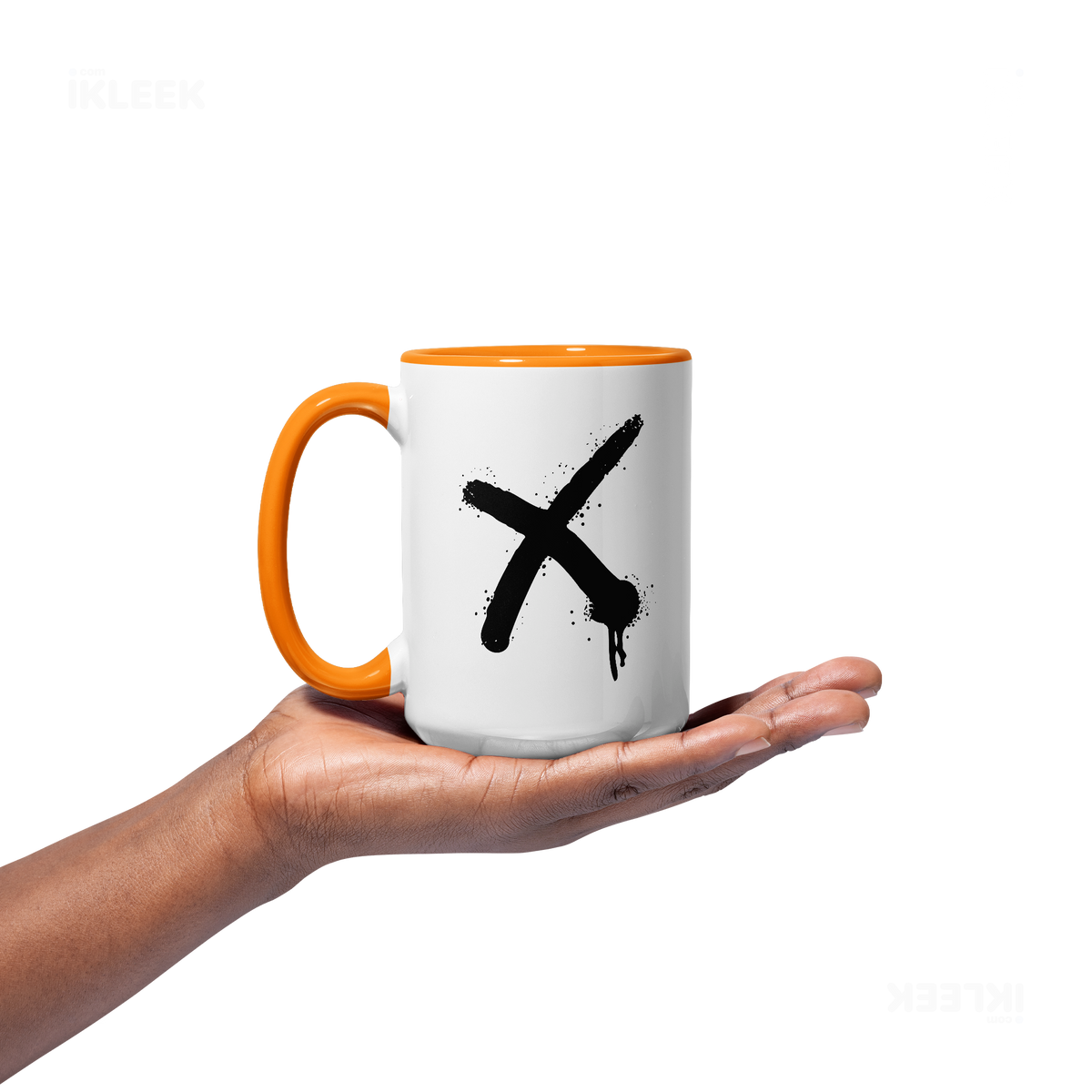 CrossMark Ceramic Mug 03 White Orange