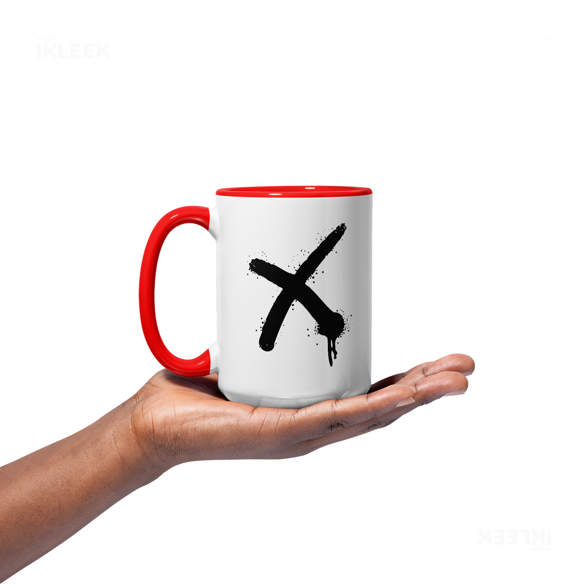 CrossMark Ceramic Mug 03 White Red