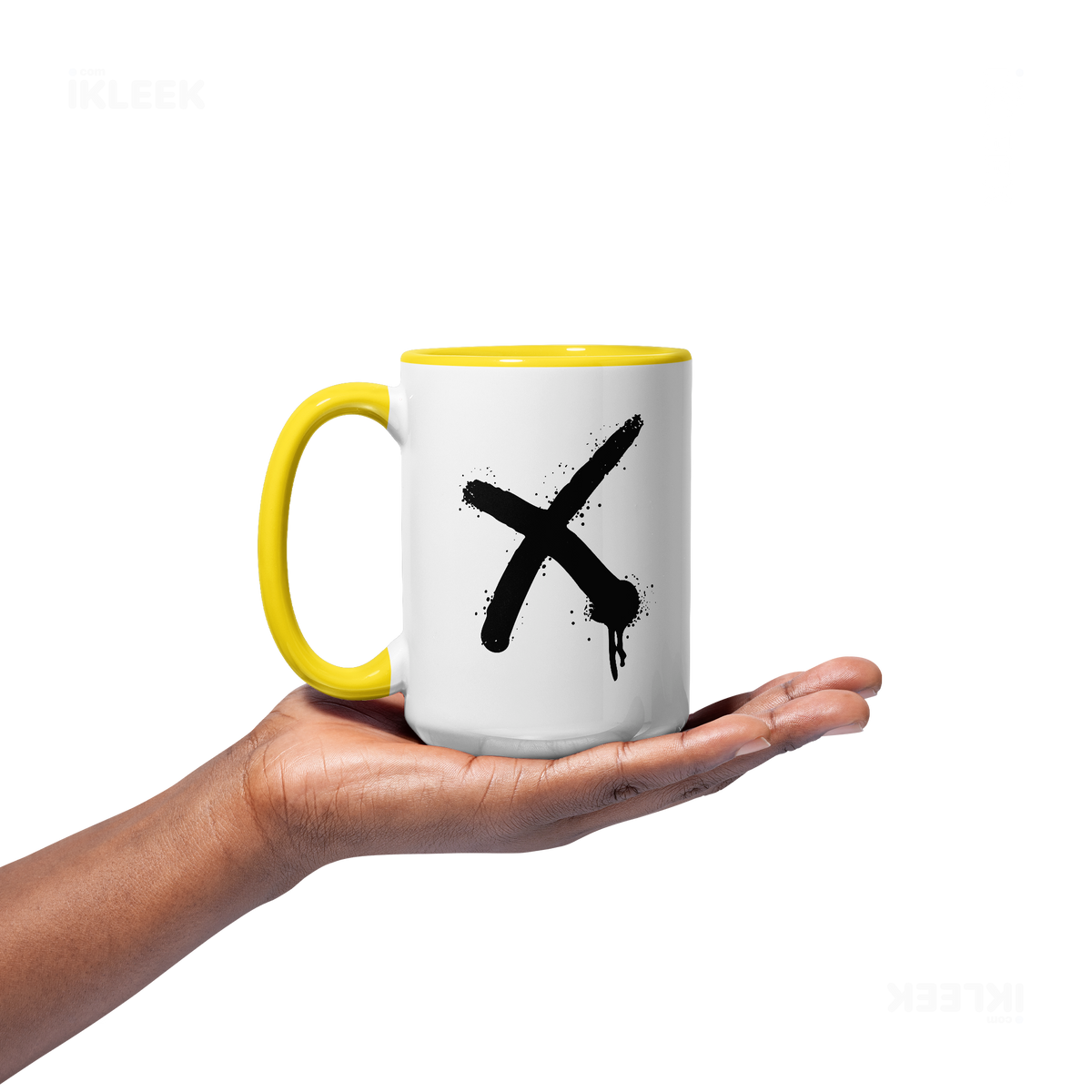CrossMark Ceramic Mug 03 White Yellow