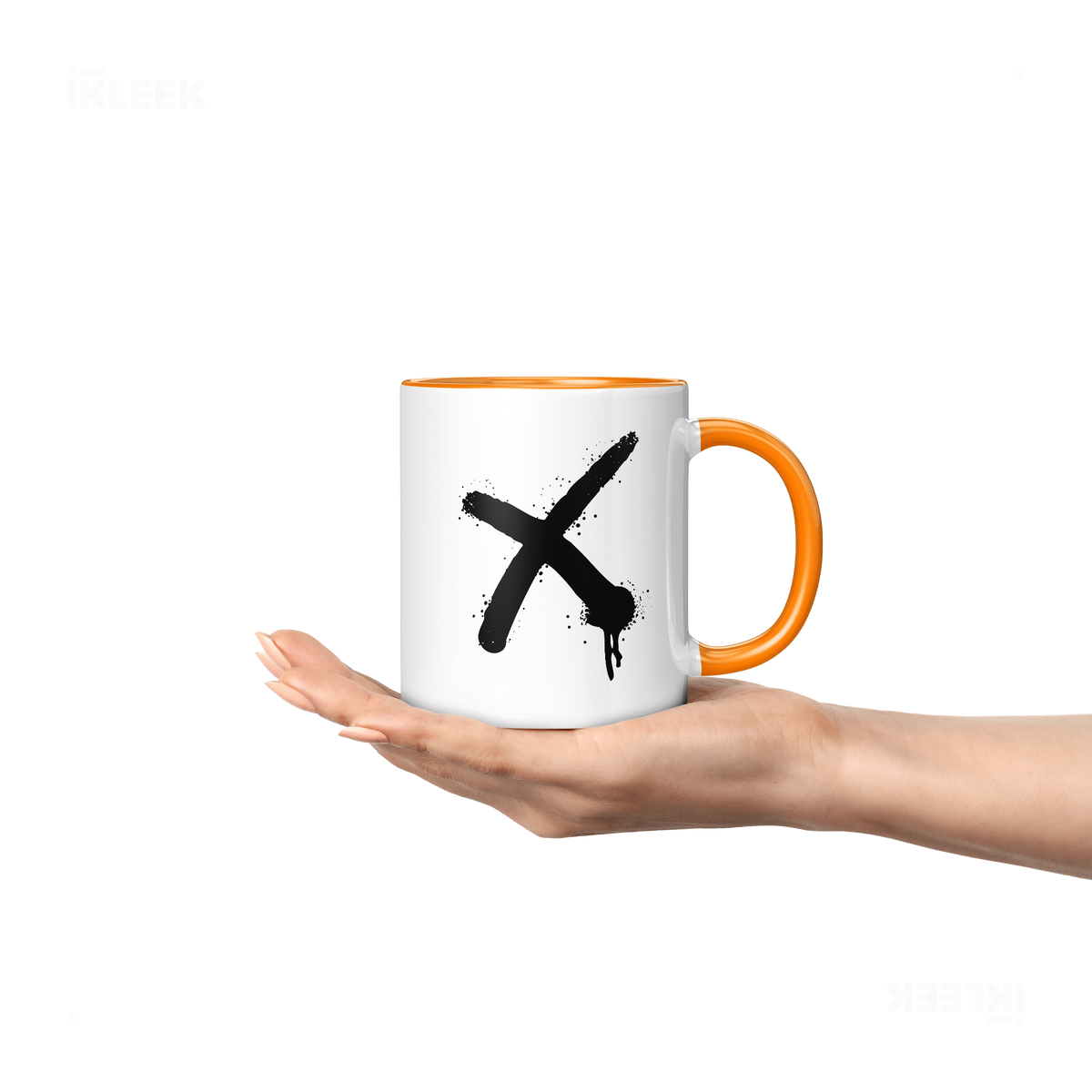 CrossMark Ceramic Mug 04 White Orange