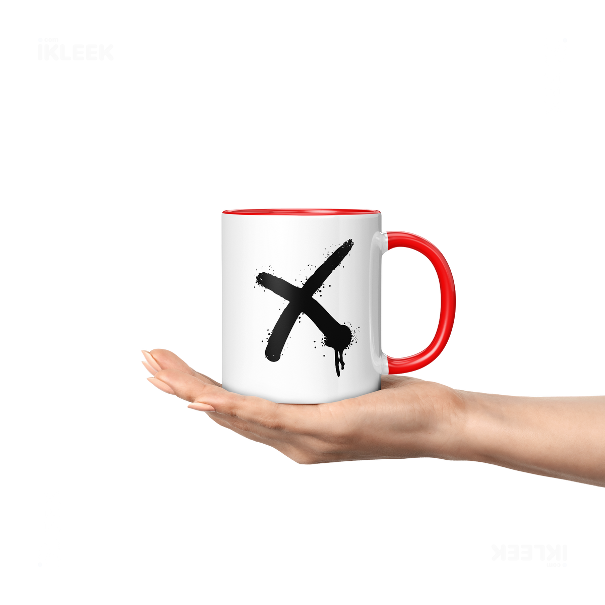 CrossMark Ceramic Mug 04 White Red