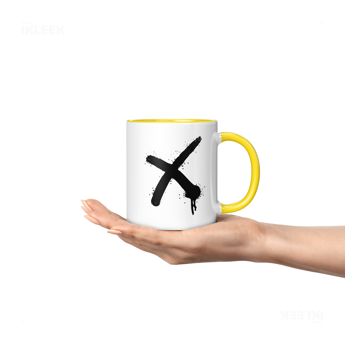 CrossMark Ceramic Mug 04 White Yellow