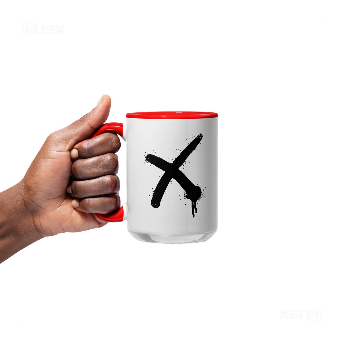 CrossMark Ceramic Mug 05 White Red