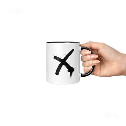 CrossMark Ceramic Mug 06 White Black