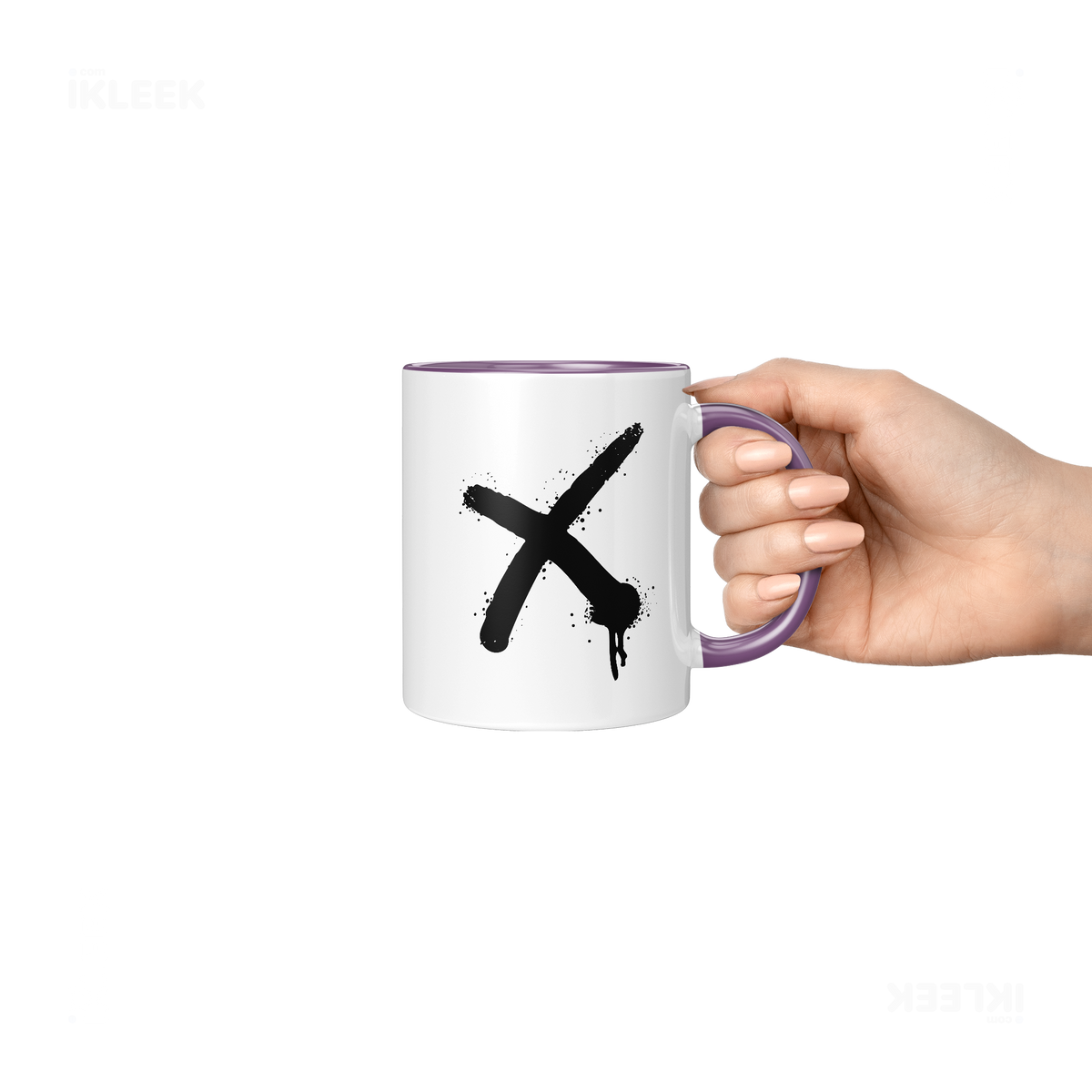 CrossMark Ceramic Mug 06 White Purple
