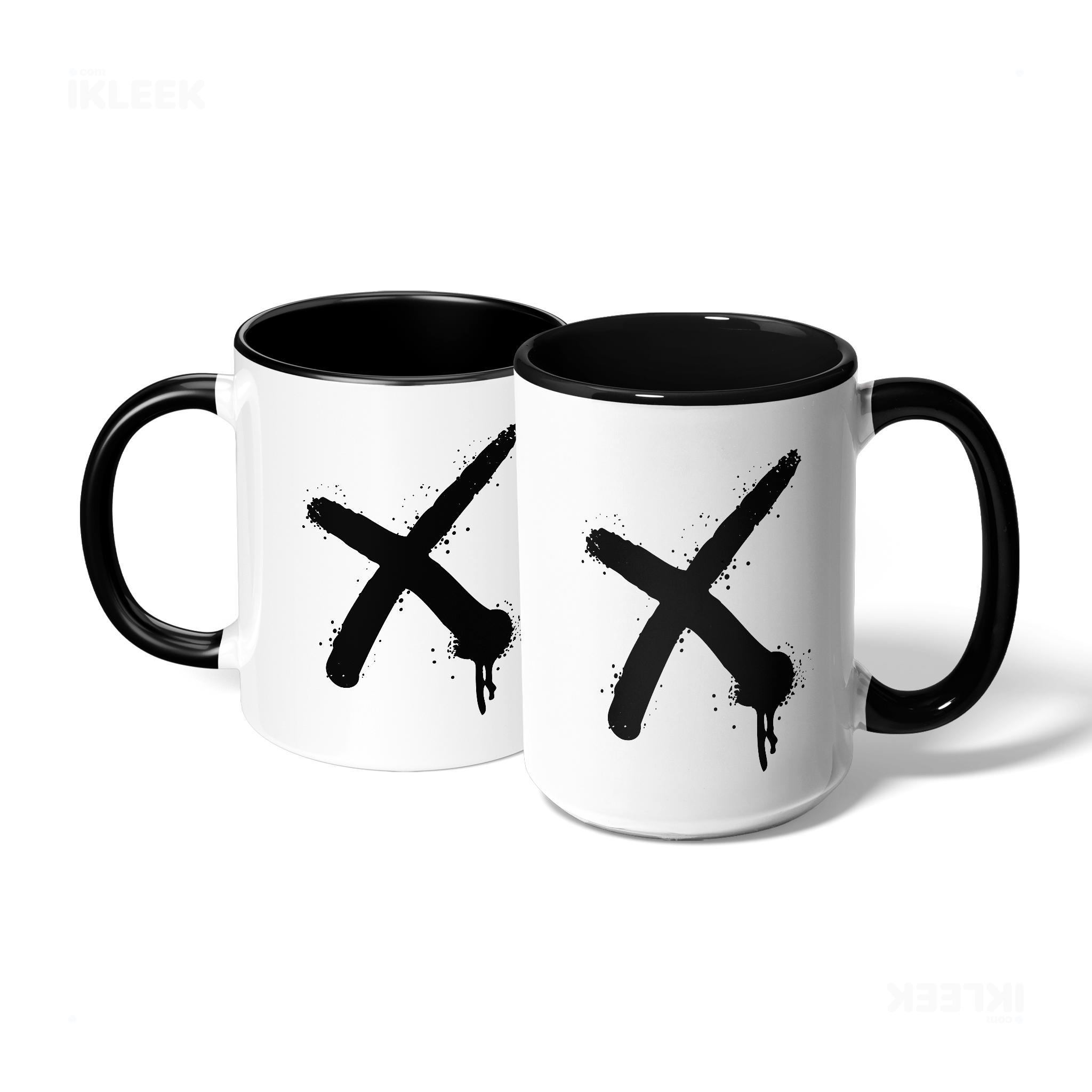 CrossMark Ceramic Mug 07 White Black
