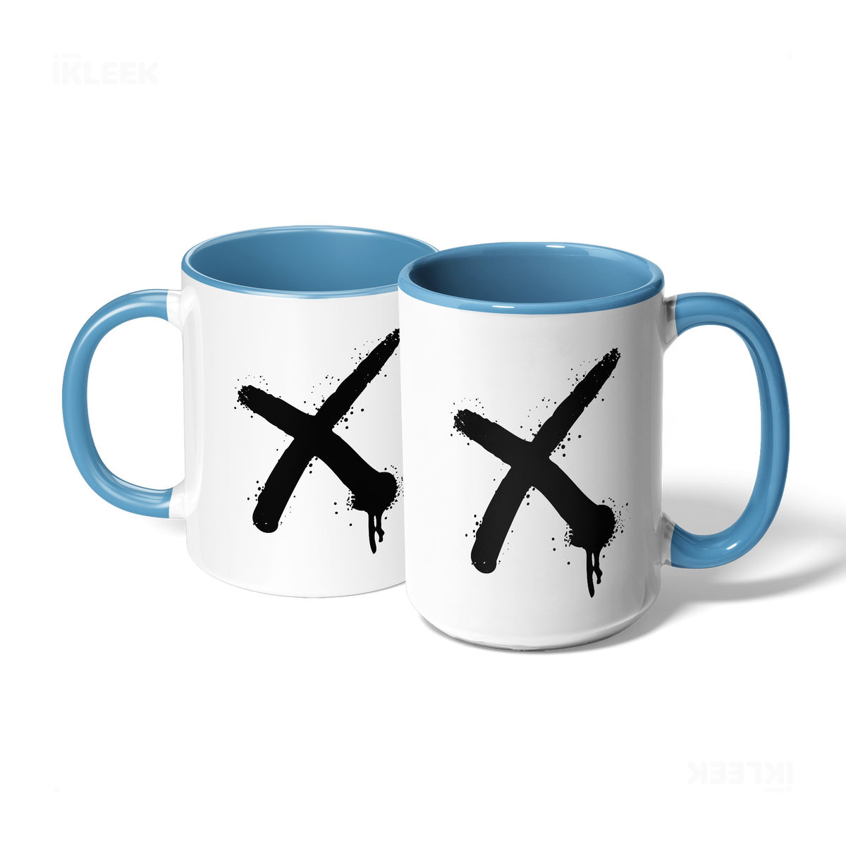 CrossMark Ceramic Mug 07 White Lightblue
