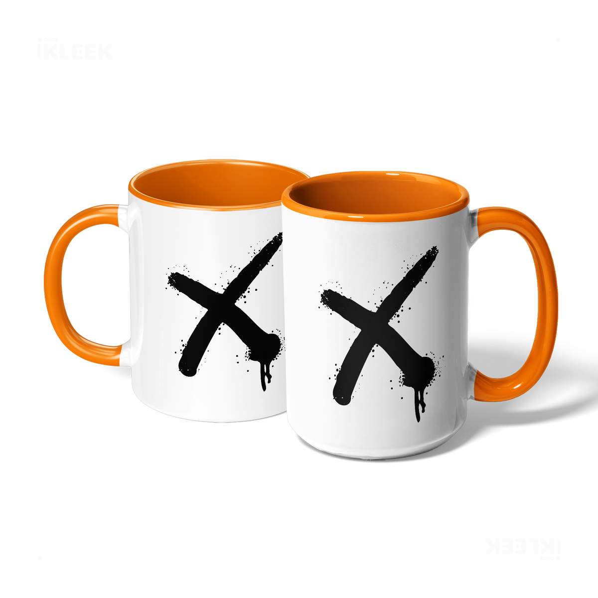 CrossMark Ceramic Mug 07 White Orange