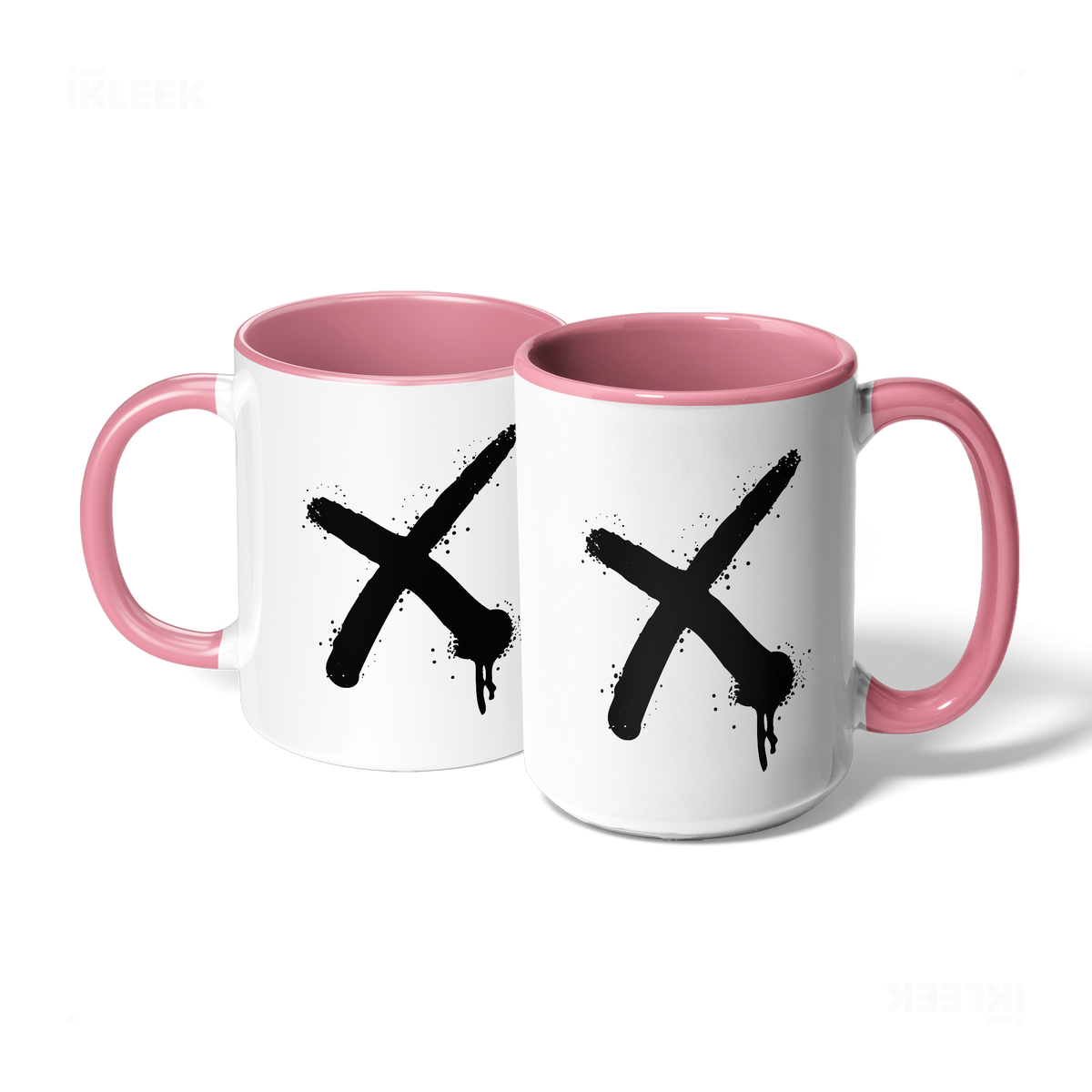 CrossMark Ceramic Mug 07 White Pink