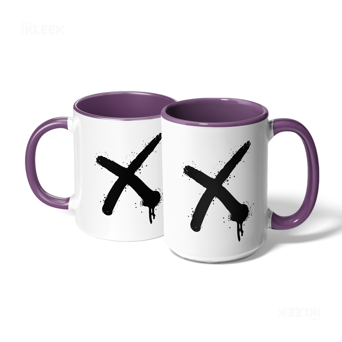 CrossMark Ceramic Mug 07 White Purple