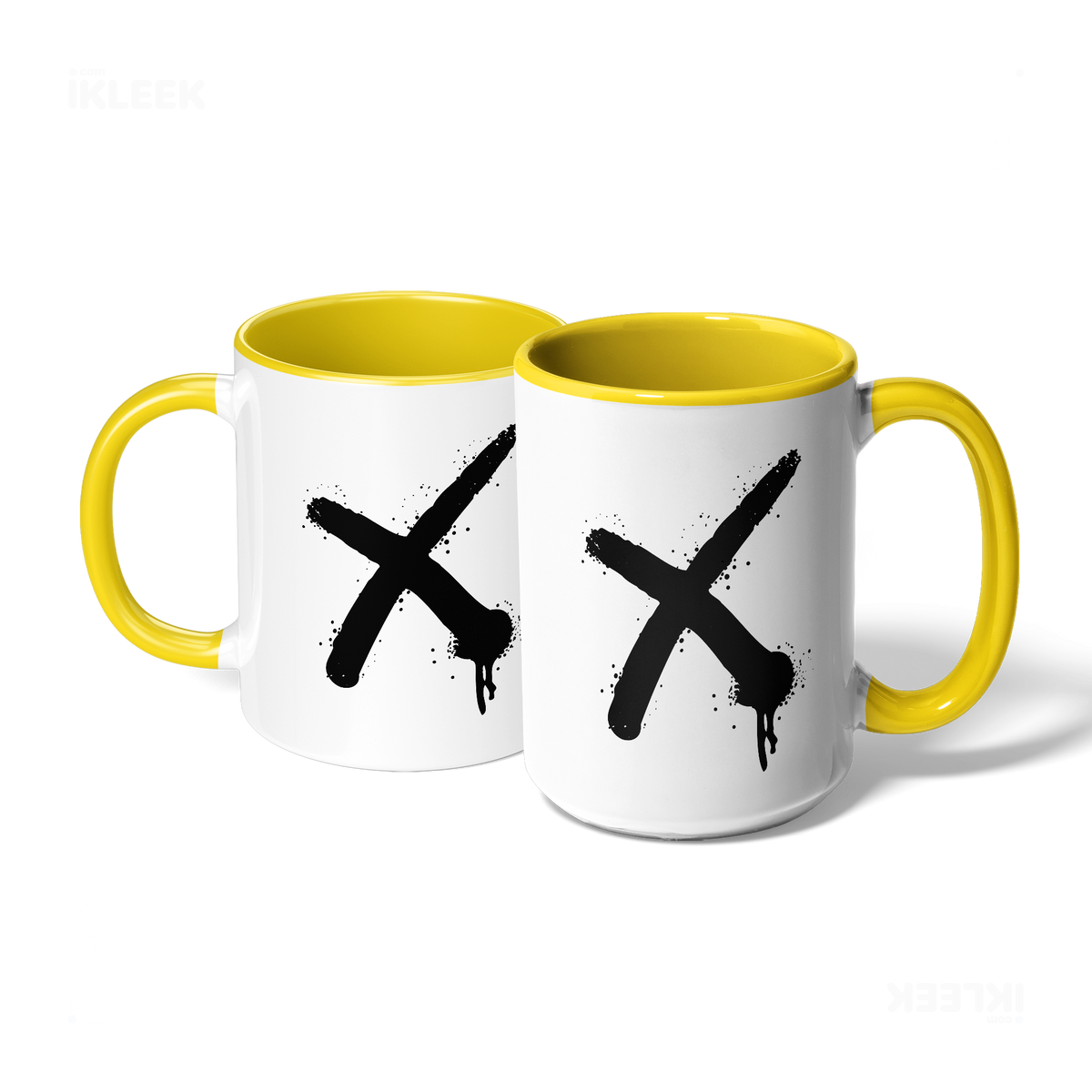 CrossMark Ceramic Mug 07 White Yellow