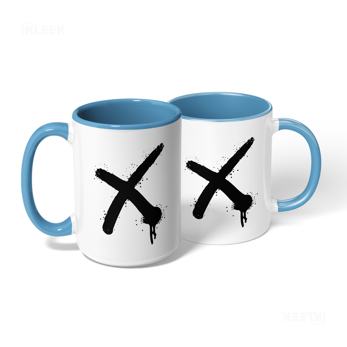 CrossMark Ceramic Mug 08 White Lightblue