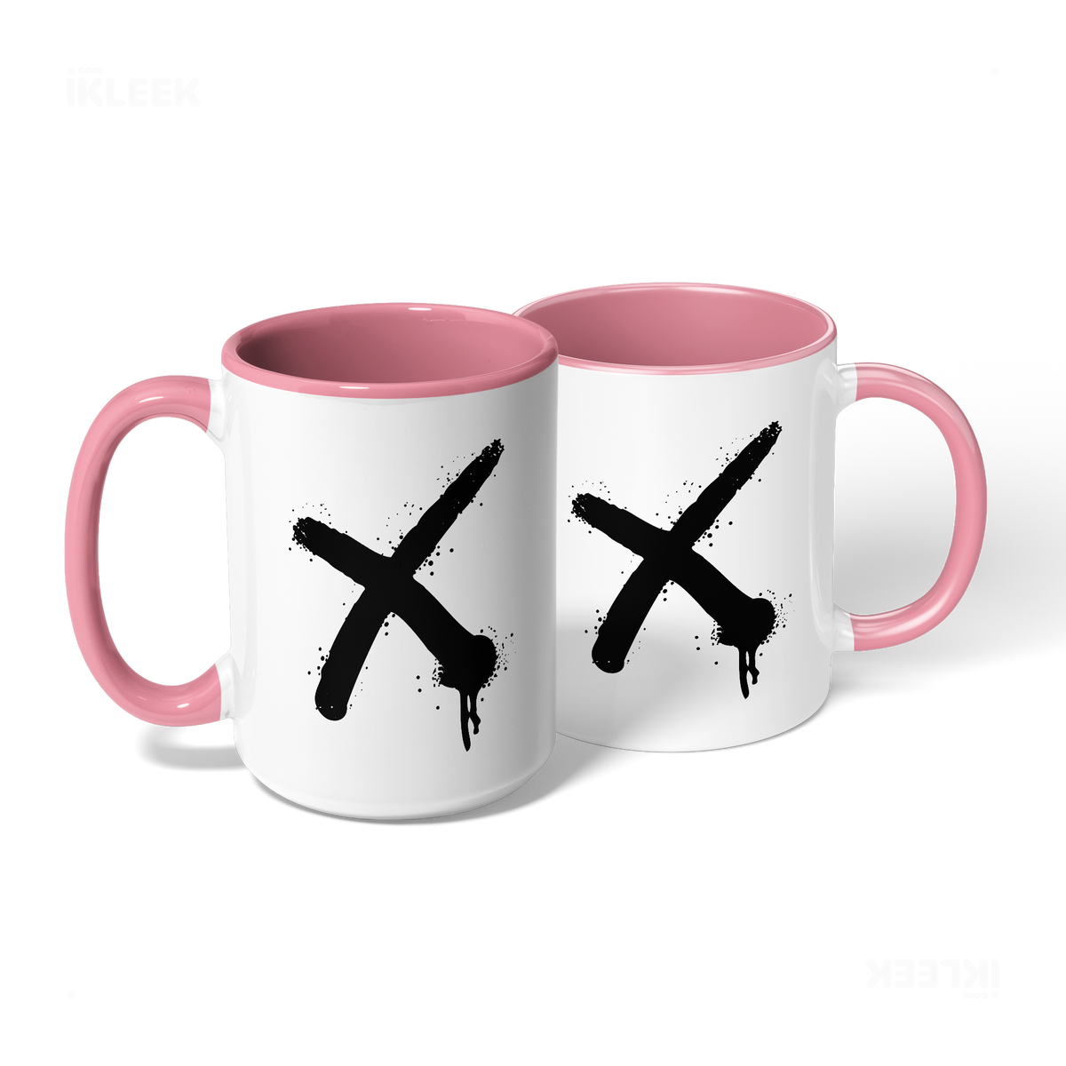 CrossMark Ceramic Mug 08 White Pink