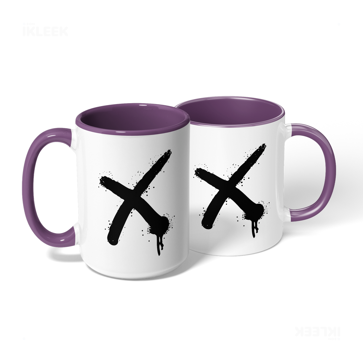 CrossMark Ceramic Mug 08 White Purple