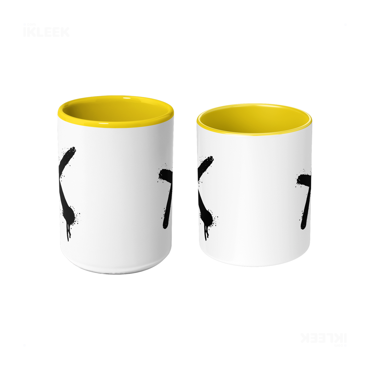 CrossMark Ceramic Mug 09 White Yellow