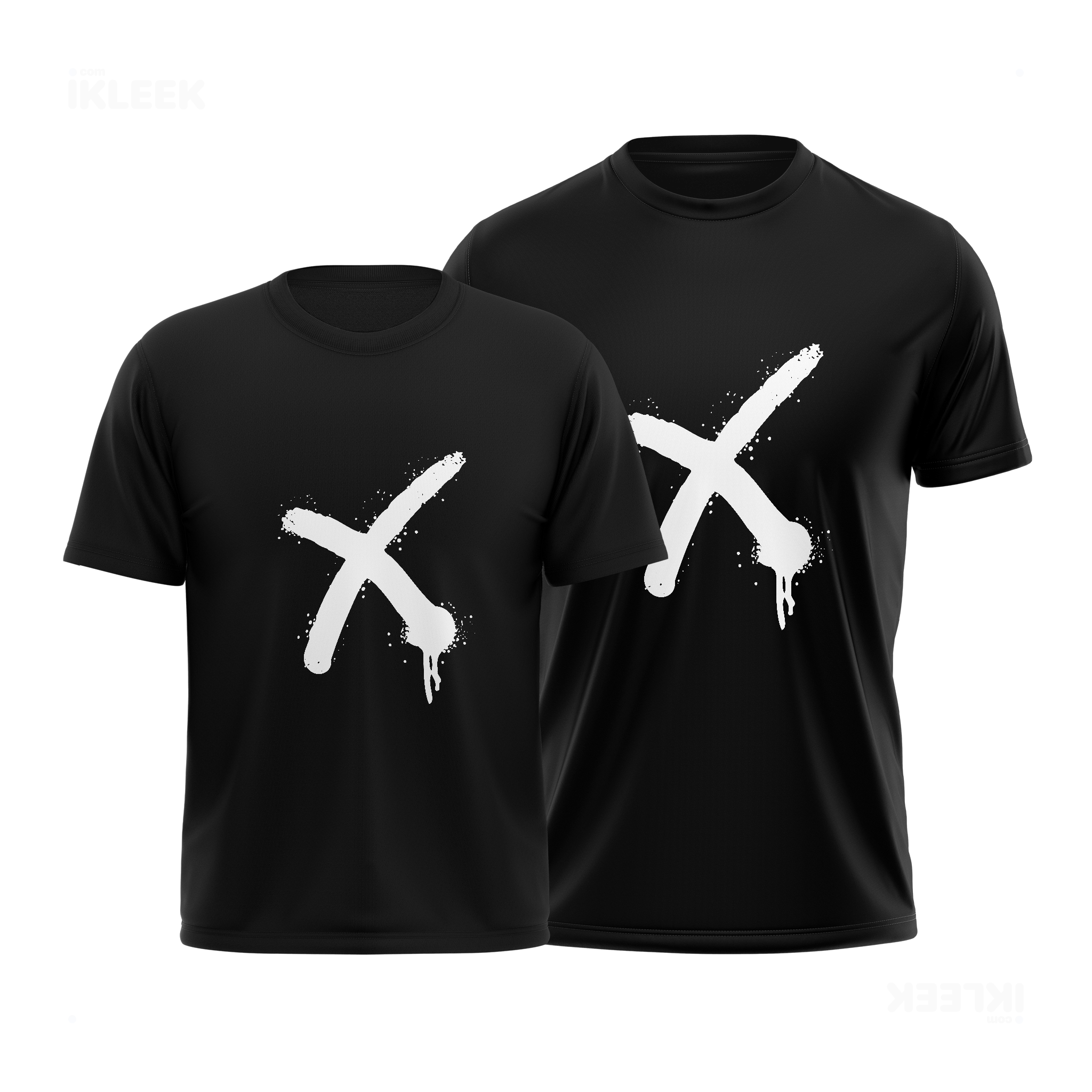 CrossMark Couple T Shirt 01 Black