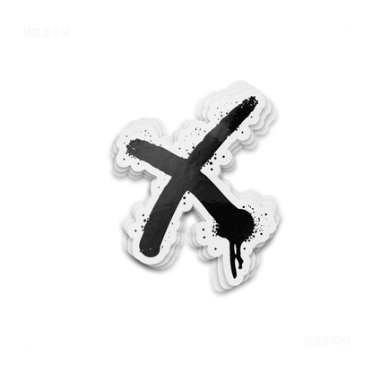 CrossMark Die Cut Outdoor Sticker 01 Clear