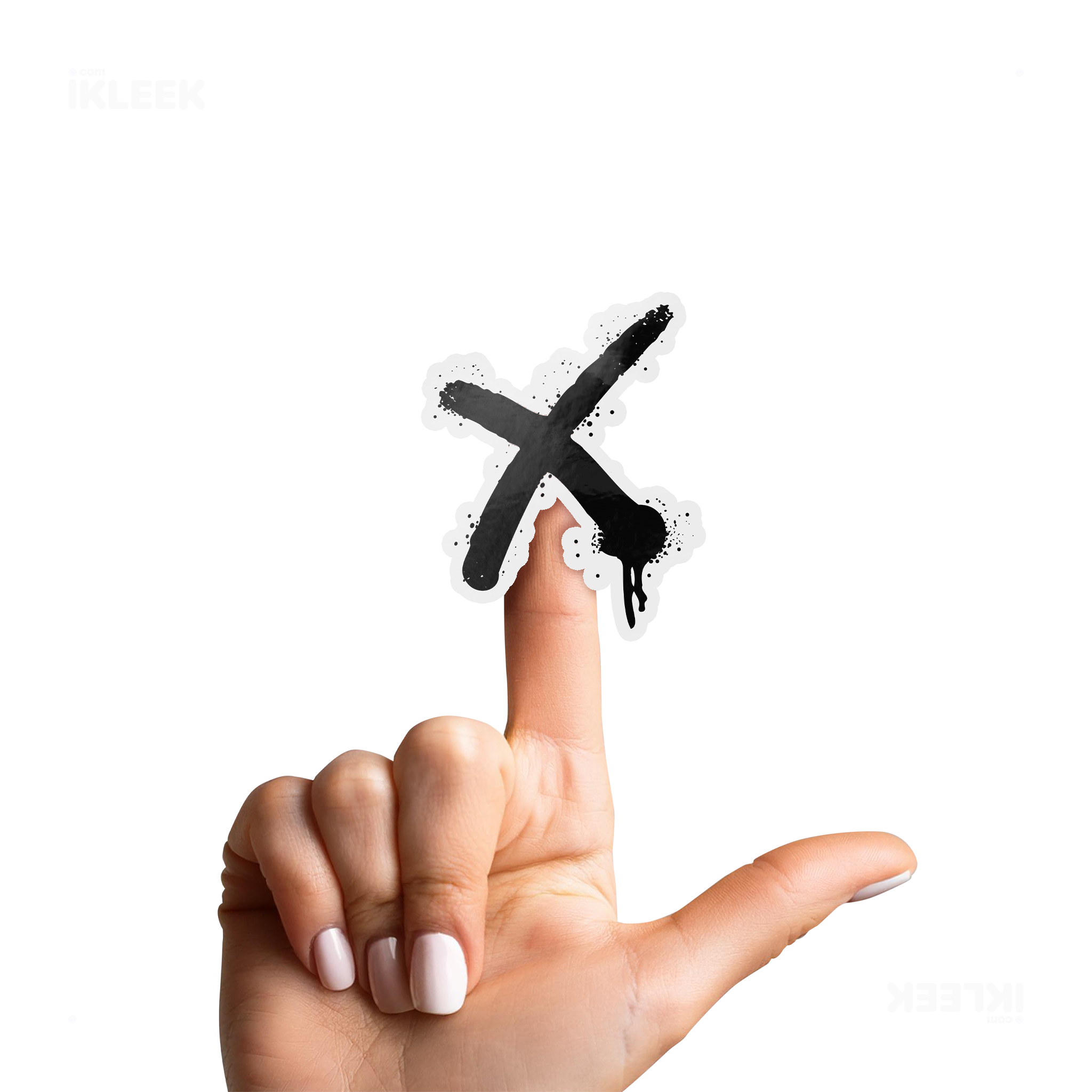 CrossMark Die Cut Outdoor Sticker 02 Clear