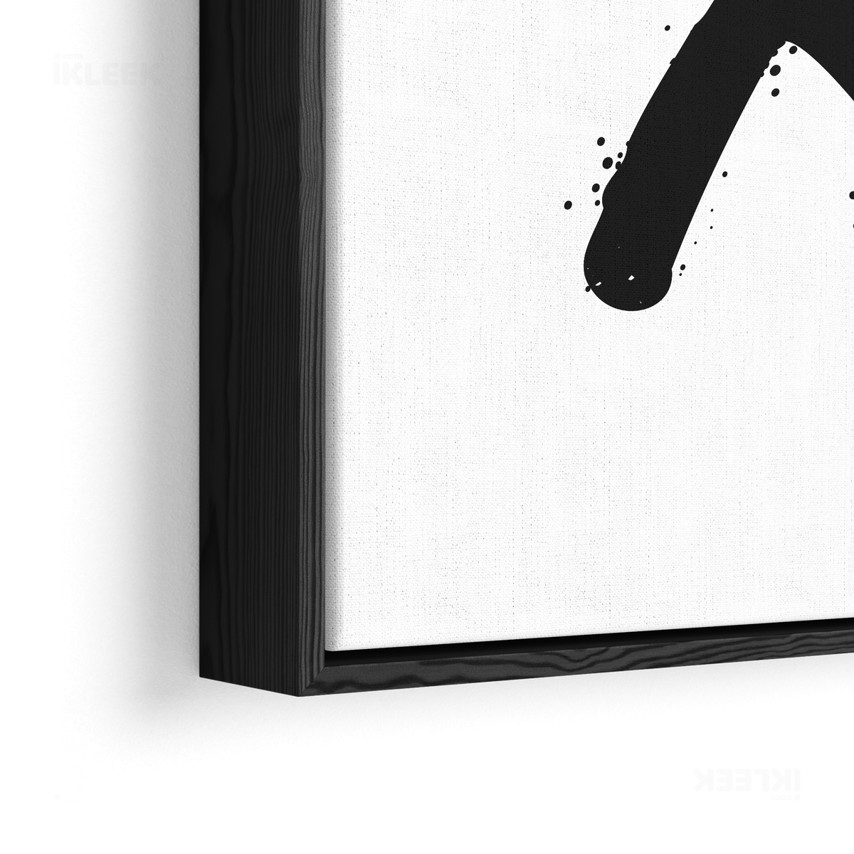 CrossMark Framed Canvas 02 Black Wood