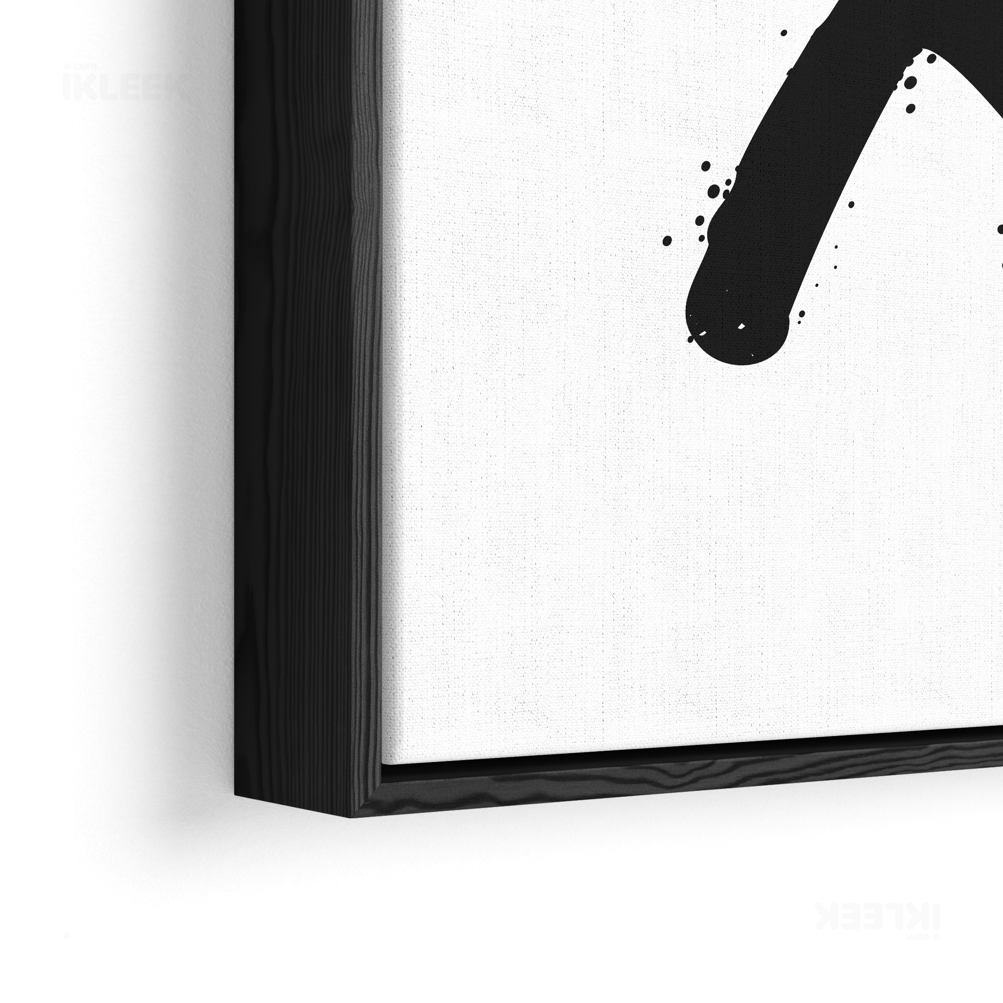 CrossMark Framed Canvas 02 Black Wood