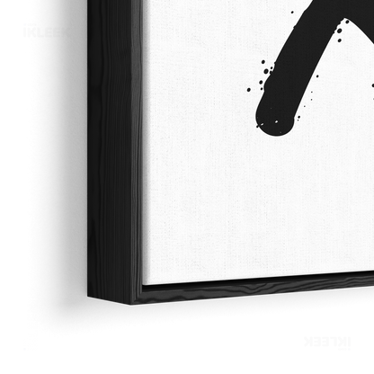 CrossMark Framed Canvas 02 Black Wood