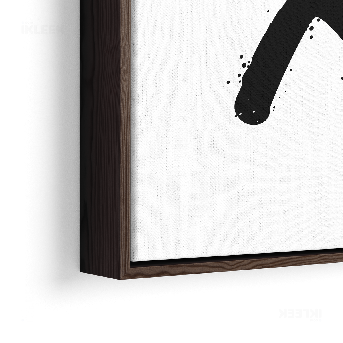 CrossMark Framed Canvas 02 Dark Wood
