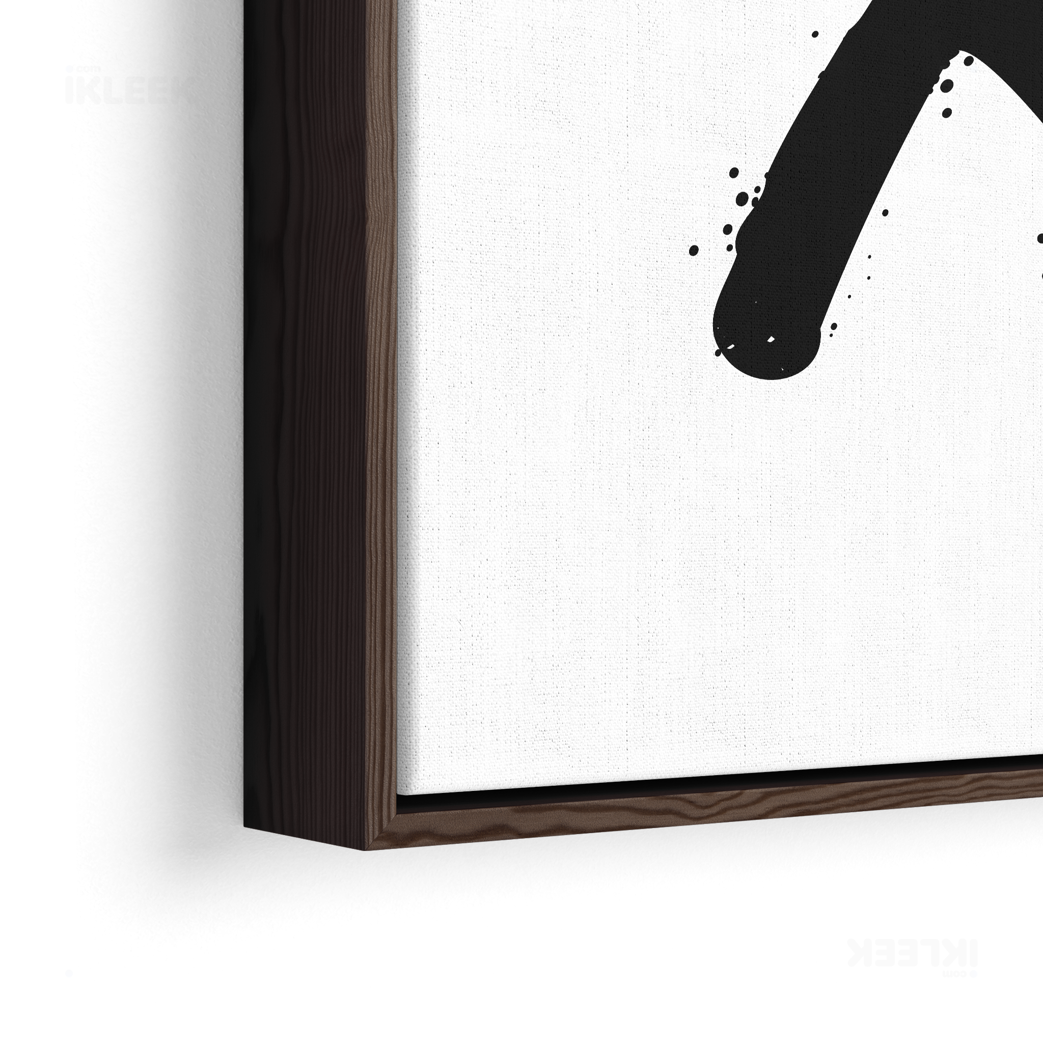 CrossMark Framed Canvas 02 Dark Wood