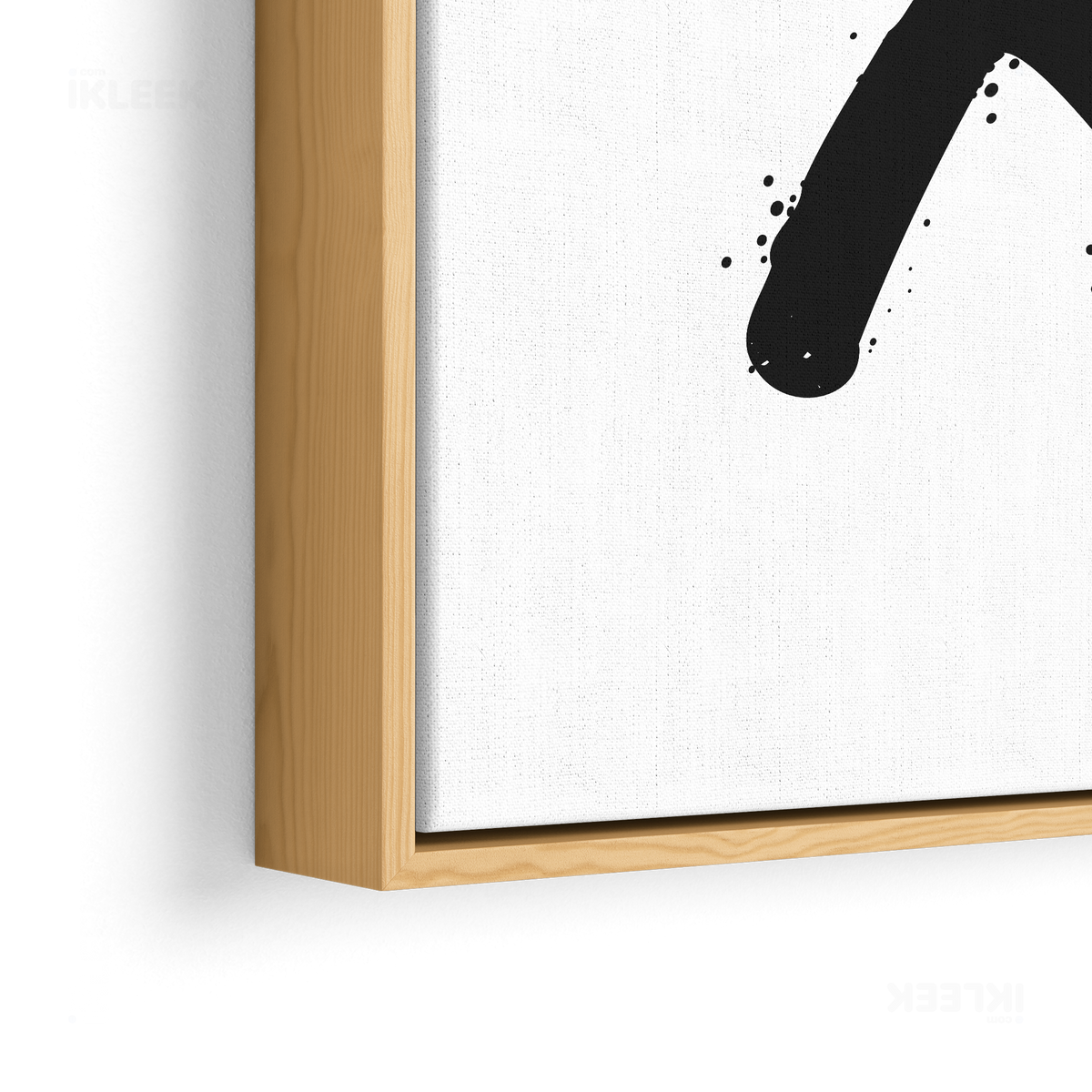 CrossMark Framed Canvas 02 Natural Wood