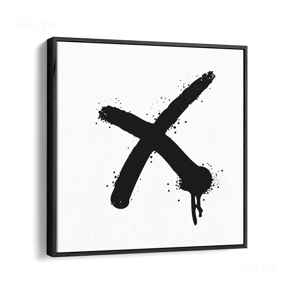 CrossMark Framed Canvas 04 Black Wood