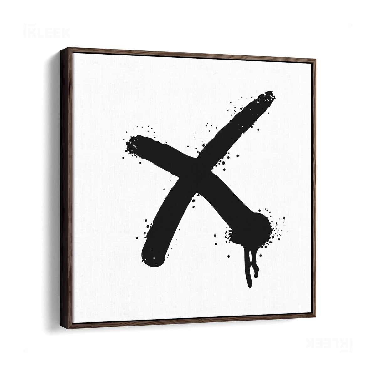 CrossMark Framed Canvas 04 Dark Wood