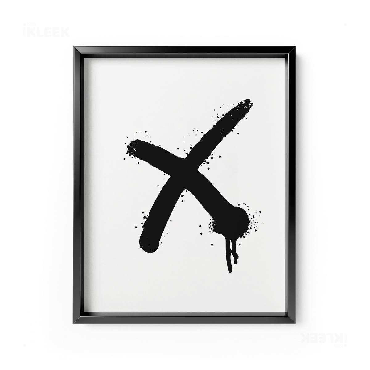 CrossMark Framed Poster 01 Black Aluminum