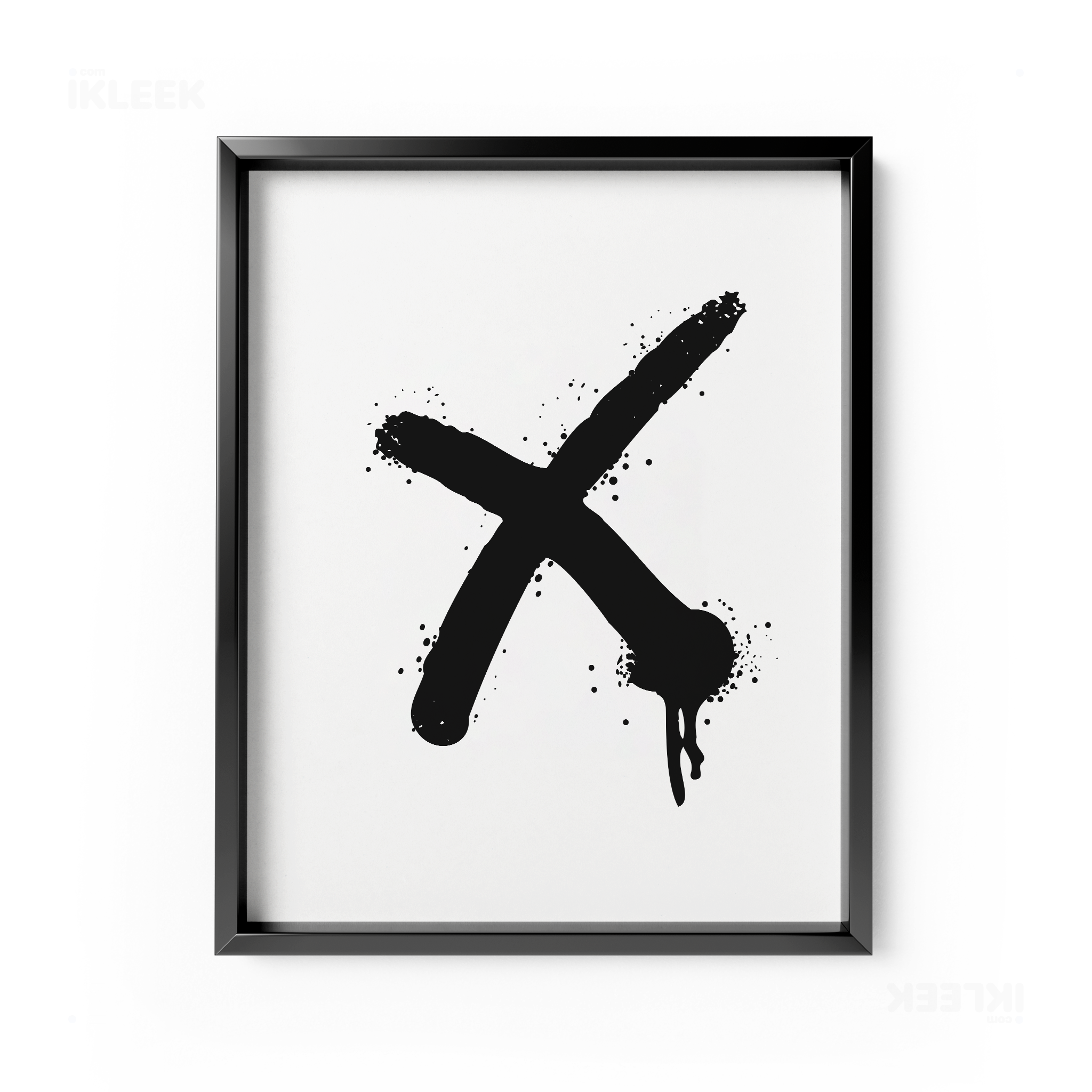 CrossMark Framed Poster 01 Black Aluminum