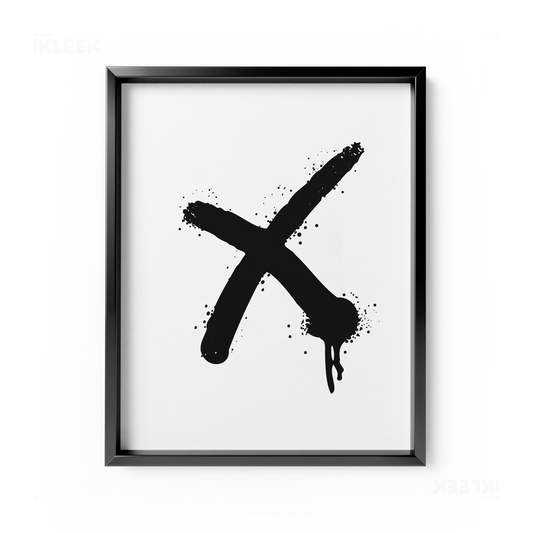 CrossMark Framed Poster 01 Black Aluminum
