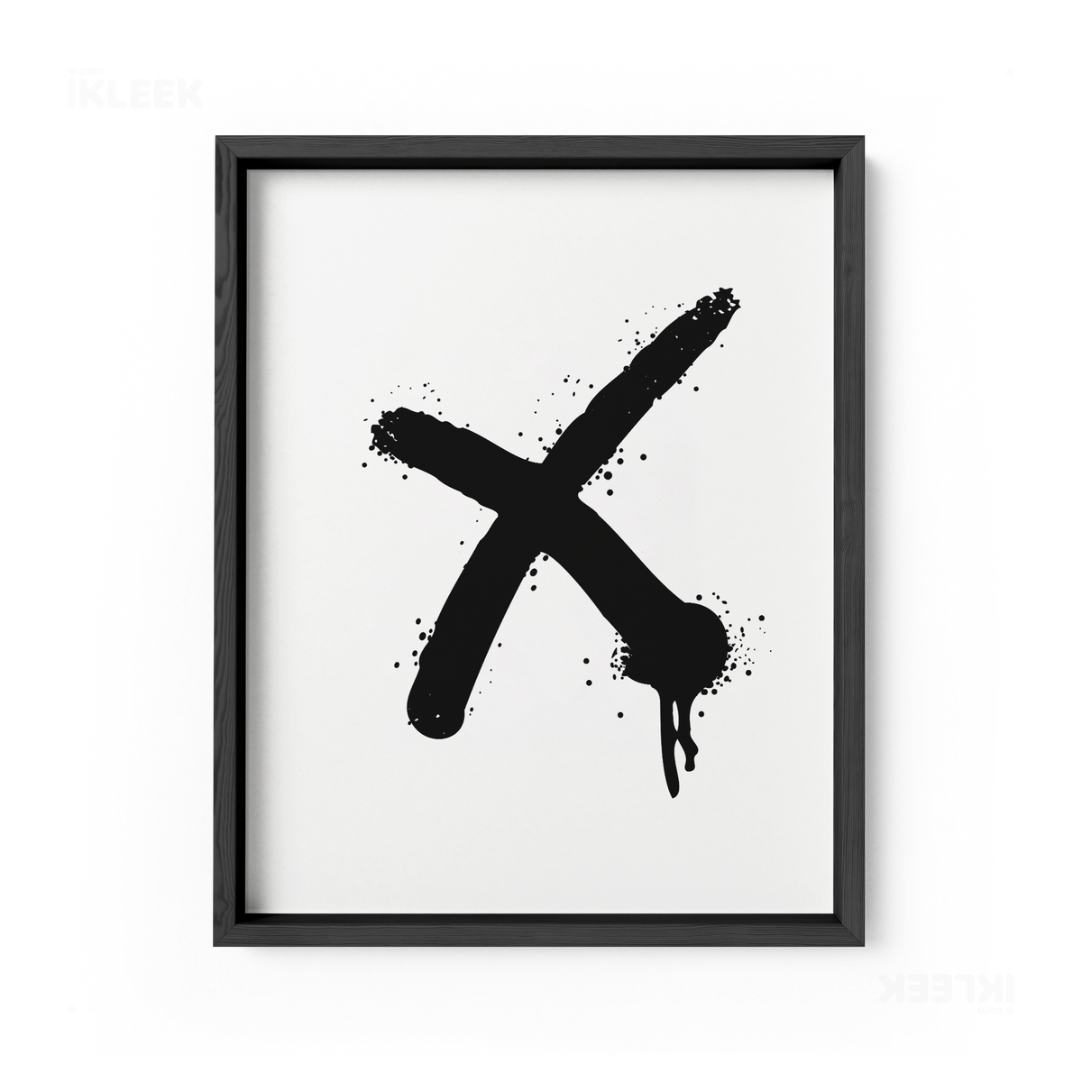 CrossMark Framed Poster 01 Black Wood