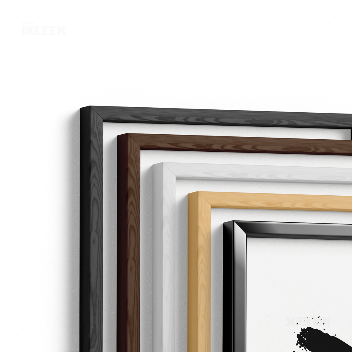 CrossMark Framed Poster 02 Dark Wood