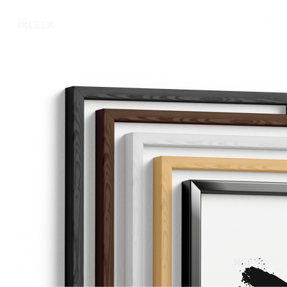 CrossMark Framed Poster 02 Natural Wood