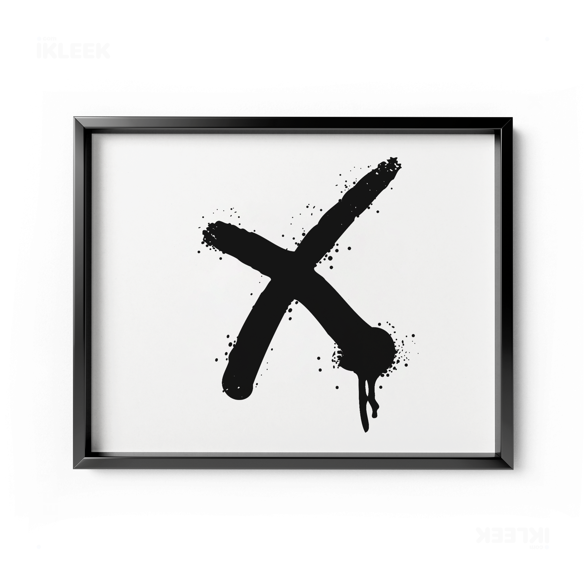CrossMark Framed Poster 03 Black Aluminum