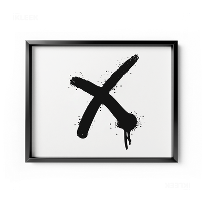 CrossMark Framed Poster 03 Black Aluminum