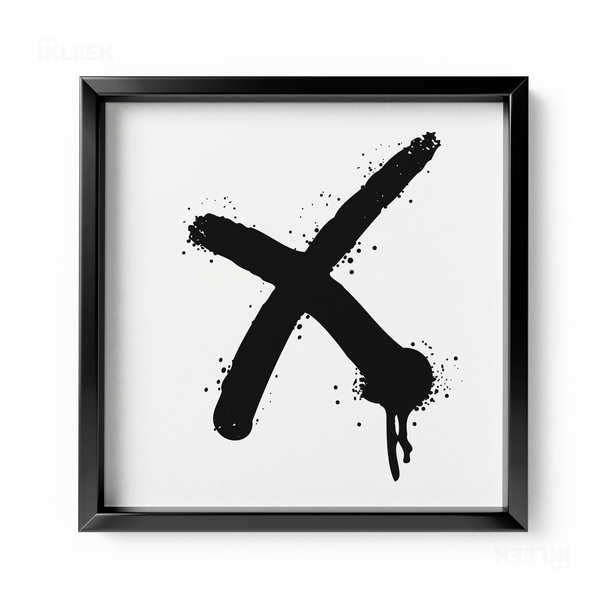 CrossMark Framed Poster 04 Black Aluminum