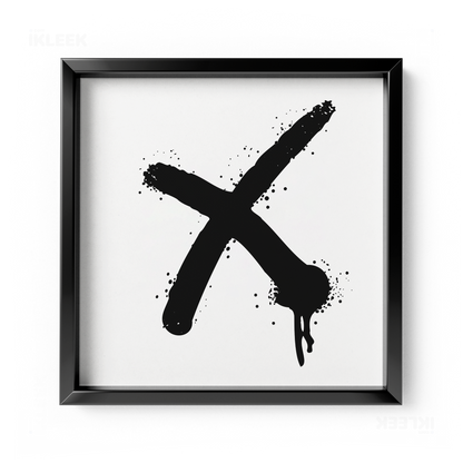 CrossMark Framed Poster 04 Black Aluminum