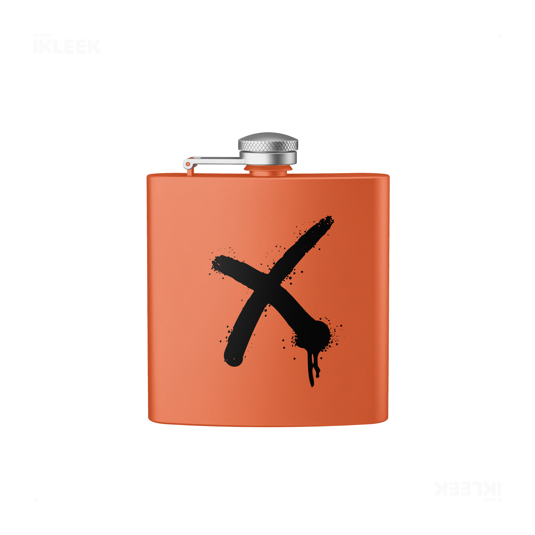 CrossMark Hip Flasks 01 Orange