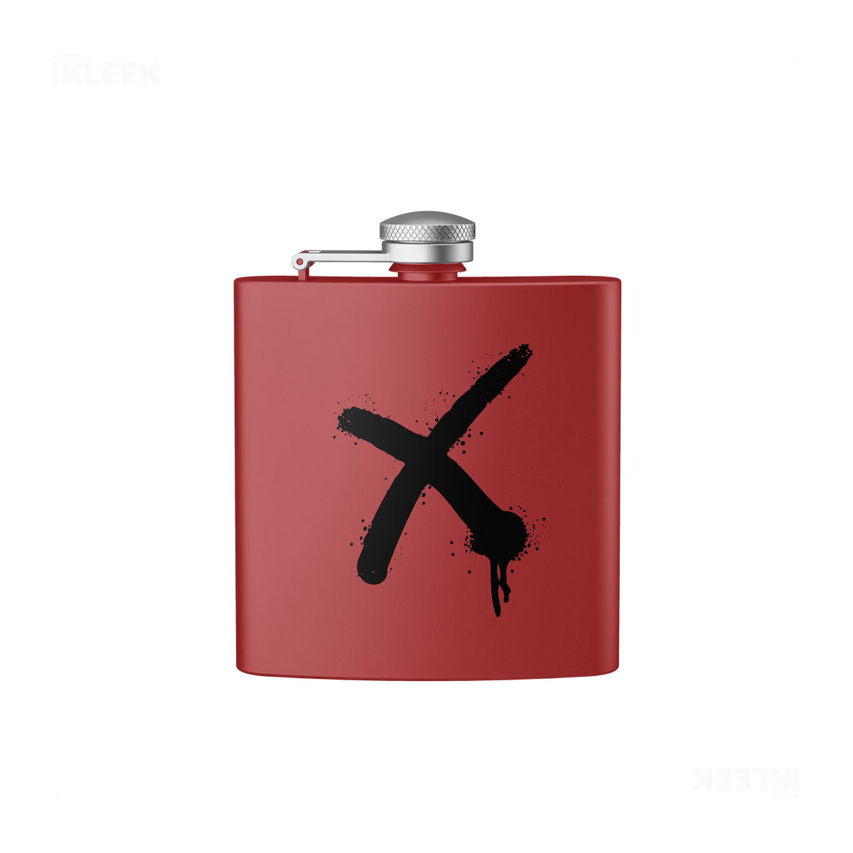 CrossMark Hip Flasks 01 Red