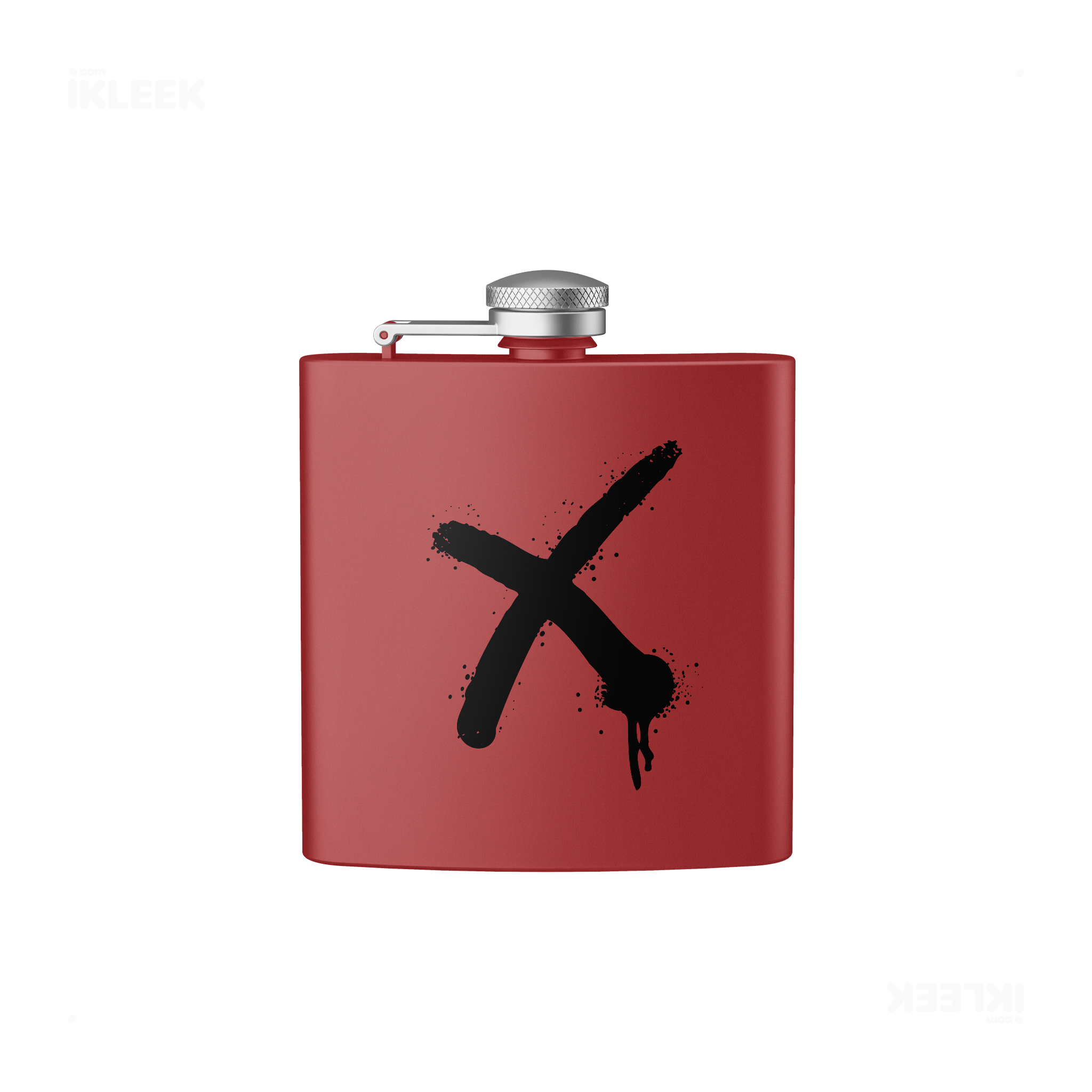 CrossMark Hip Flasks 01 Red